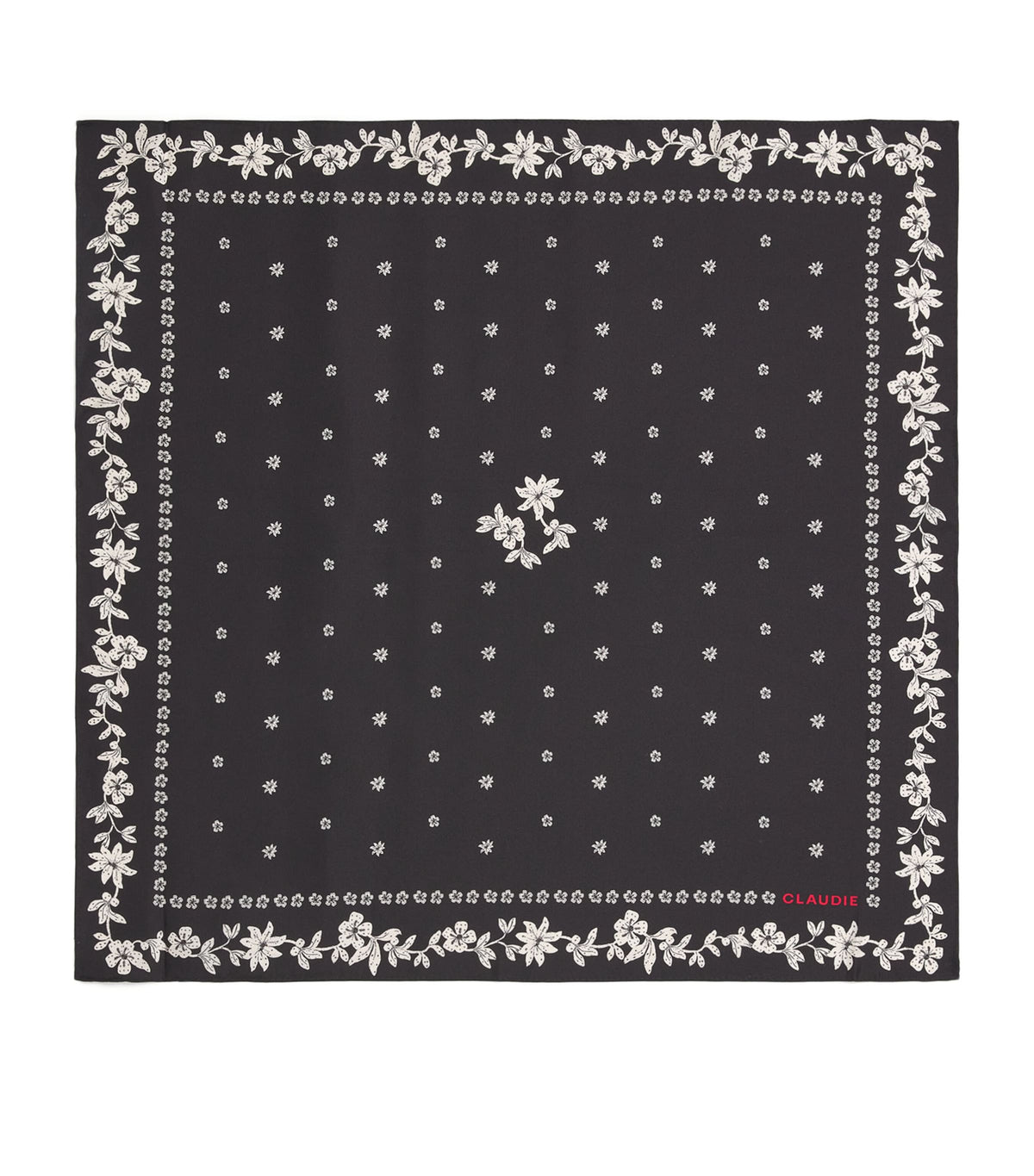 Silk Floral Neck Scarf