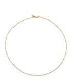 Monica Vinader gold vermeil beaded chain necklace 46cm, UK version