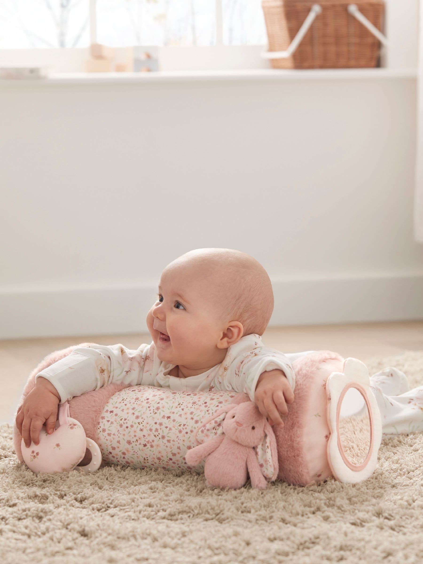 Mamas & Papas Bunny Pink Tummy Time Roll