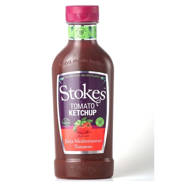 Stokes Real Tomato Ketchup Squeezy   485g GOODS M&S   