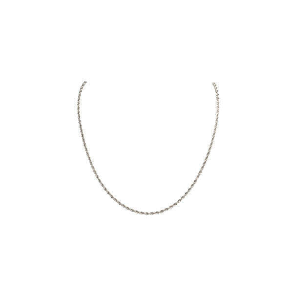 SVNX silver rope chain necklace one size (British brand)