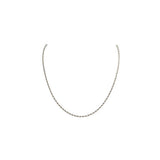 SVNX silver rope chain necklace one size (British brand)