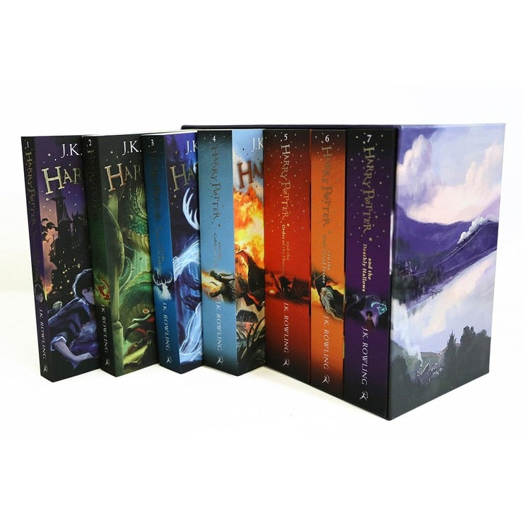 Collection complète Harry Potter coffret 7 livres, version UK