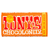 Tony's Chocolonely Milk Chocolate Caramel Sea Salt 180g Block chocolate bars Sainsburys   