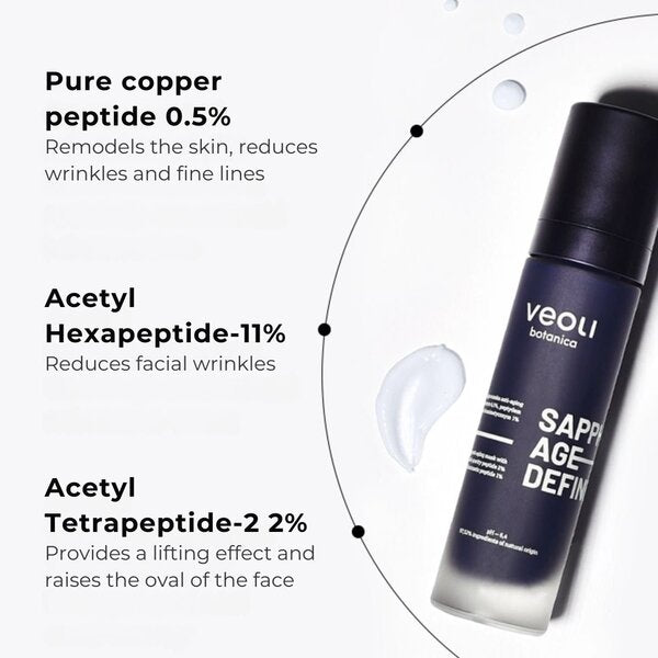 Veoli Botanica Sapphire Age-Definer lifting anti-aging mask 50ml - British product