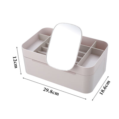 Livingandhome Kosmetik-Organizer mit Spiegel