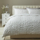 Argos Home pintuck white bedding set single, imported from the UK
