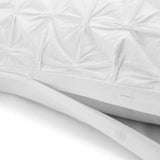 Argos Home pintuck white bedding set single, imported from the UK