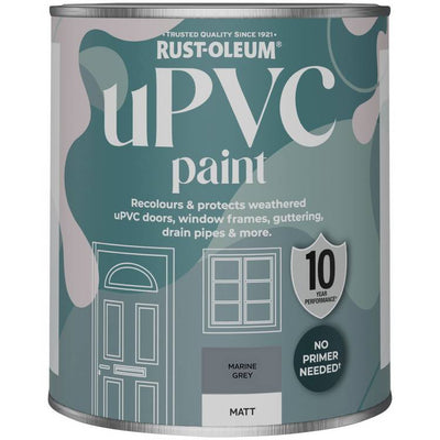Argos Rust-Oleum uPVC Matt Paint 750ml - Marine Grey- Buy online at McGrocer