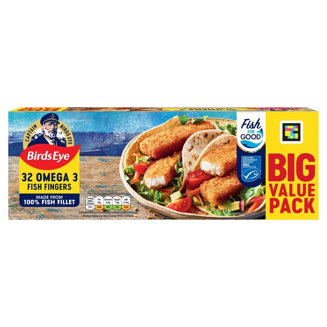 Birds Eye 30 MSC Breaded Omega 3 Fish Fingers   840g GOODS M&S   