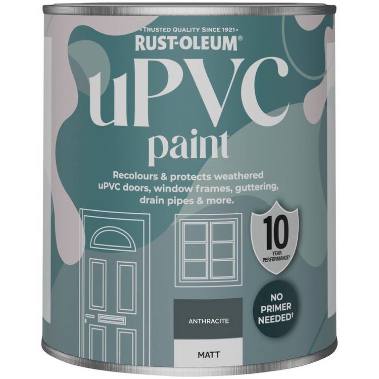 Rust-Oleum uPVC matt paint Anthracite 750ml (British brand)