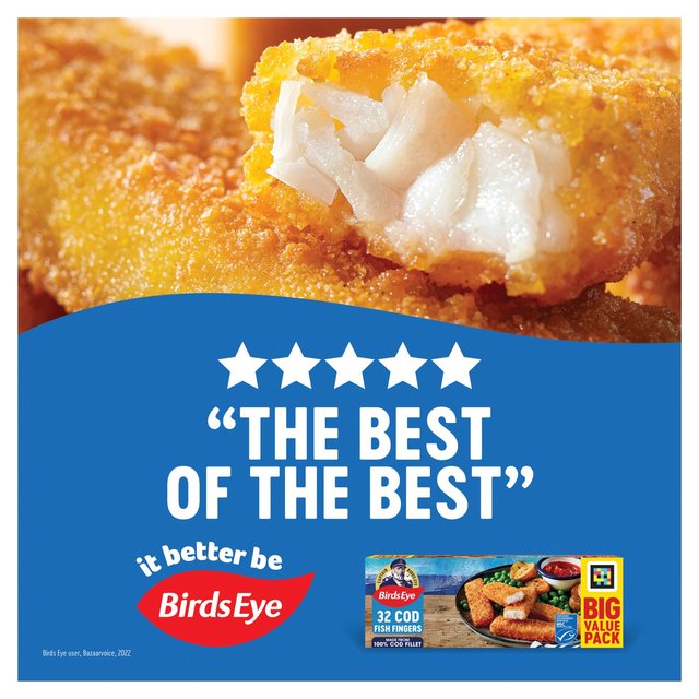 Birds Eye 32 MSC Breaded Cod Fish Fingers   896g GOODS M&S   