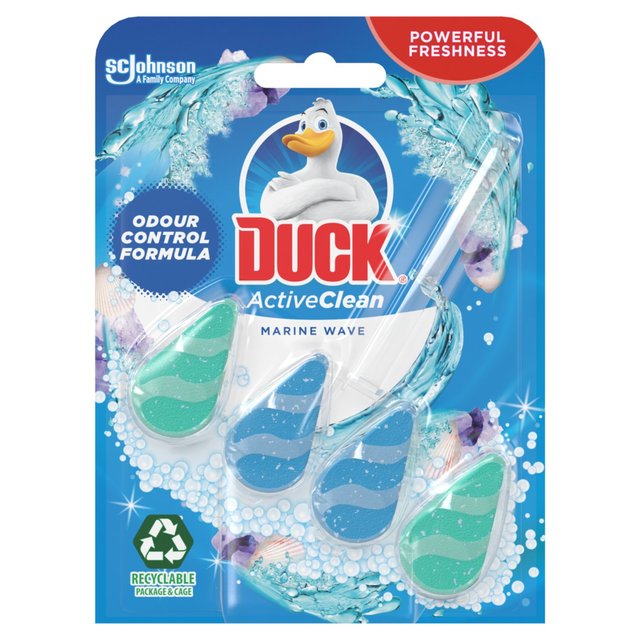 Duck Active Clean Toilet Rim Block Marine   37g GOODS M&S   