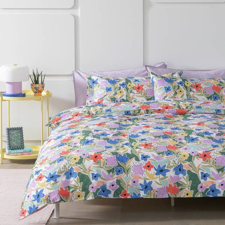Habitat Sketchy Floral bedding set single - British product