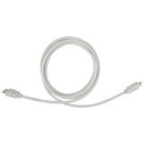 White 2m HDMI cable with gold-plated connectors - British product