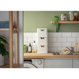 Argos rattan storage tower white 3 drawer - British product