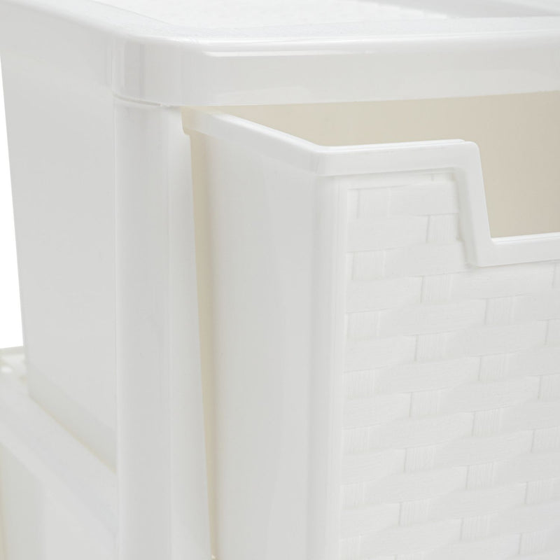 Argos rattan storage tower white 3 drawer - British product