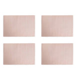 Habitat ribbed cotton placemats set of 4 blush - British product