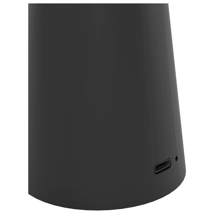 EGLO Piccola black portable LED table lamp with touch control - British product