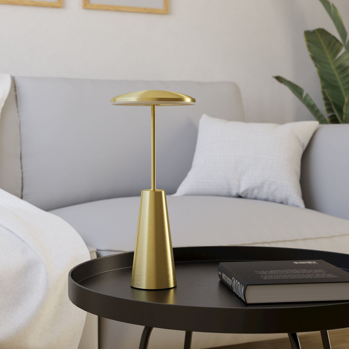 EGLO Piccola Steel LED Bathroom Portable Table Lamp - Gold