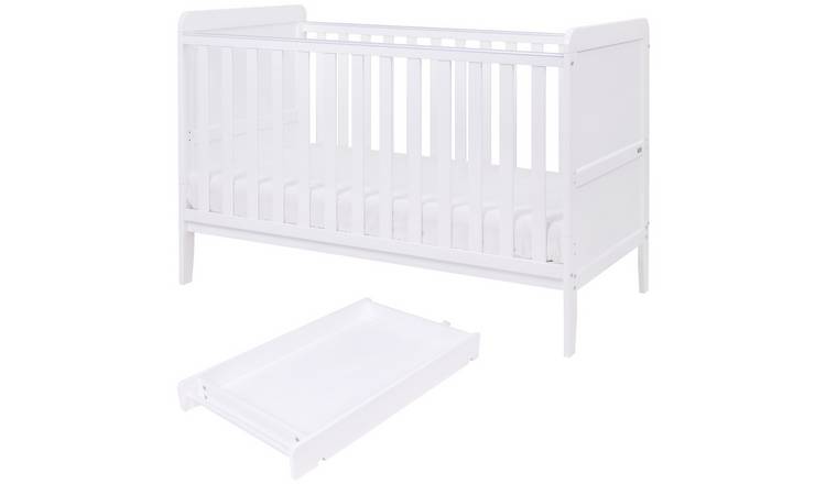 Tutti Bambini Rio Cot Bed With Top Changer & Mattress -White GOODS Argos