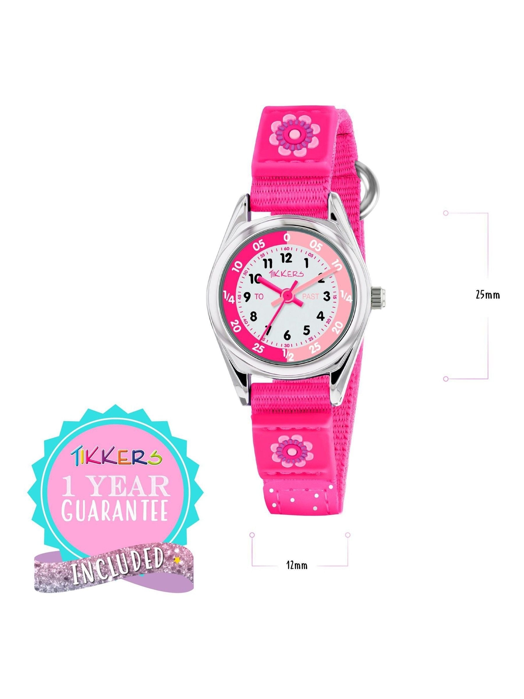 Peers Hardy Tikkers pink flower time teacher watch 25mm, UK version