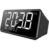 Bush Oxford DAB clock radio black with USB charging, imported from the UK