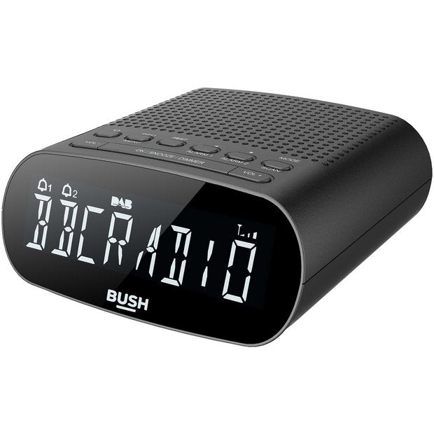 Bush Abbey DAB FM clock radio black (British brand)