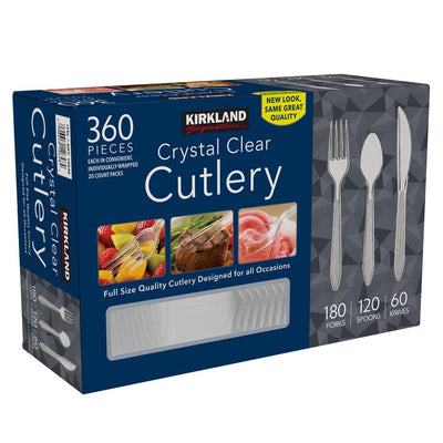 Kirkland Signature Crystal Clear Einwegbesteck 360 Teile