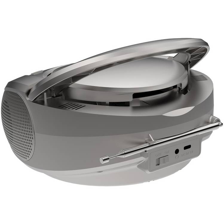 Bush CD Boombox with DAB radio silver, imported from the UK