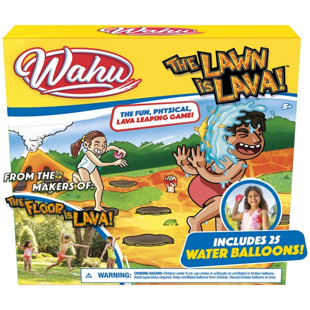 Floor is Lava Outdoor Edition game with foam tiles (British brand)