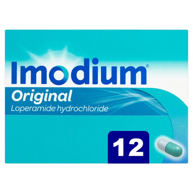 Imodium Original Capsules for Diarrhoea Relief   12 per pack GOODS M&S   