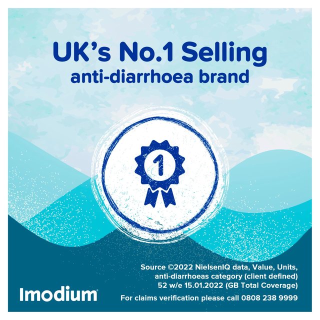 Imodium Original Capsules for Diarrhoea Relief   12 per pack GOODS M&S   