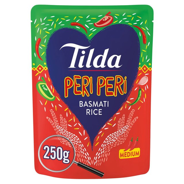 Tilda Microwave Peri Peri Basmati Rice   250g GOODS M&S   