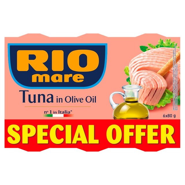 Rio Mare Tuna in Olive Oil   6 x 80g