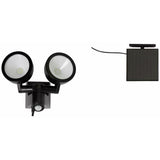 Solar twin spotlight white plastic 300 lumens - British product