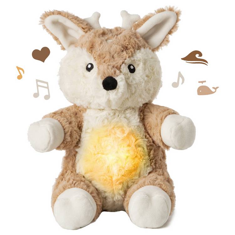 Cloud B Lovelight Fawn baby sound soother plush - British product