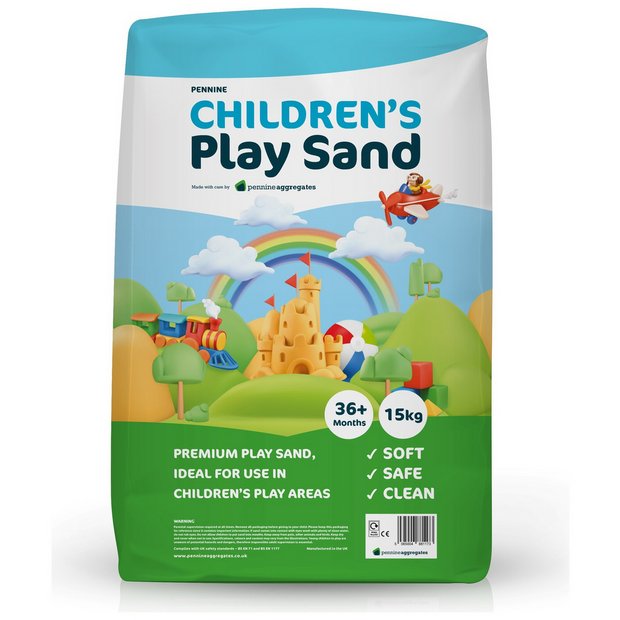 Pennine Children's Play Sand 15kg bag for sandpits (British brand)