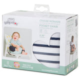 BabyToLove travel booster seat blue stripes, imported from the UK