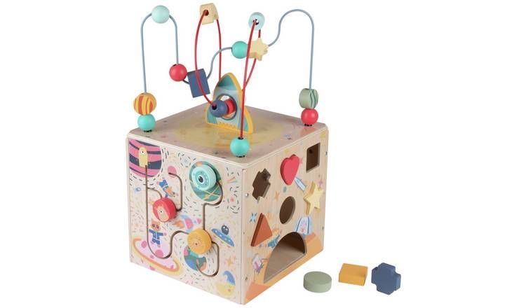 Chad Valley Wooden Activity Cube GOODS Argos