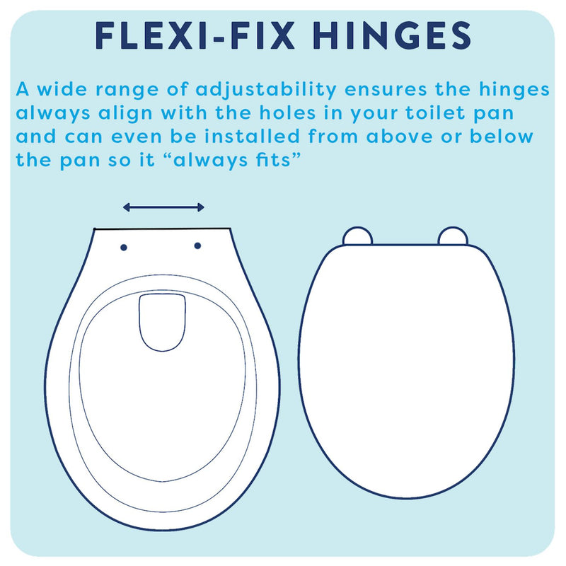 Croydex slow close D-shaped toilet seat oak finish, imported from the UK