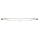 White 5m Ethernet cable for wired connection, UK version