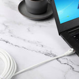 White 5m Ethernet cable for wired connection, UK version