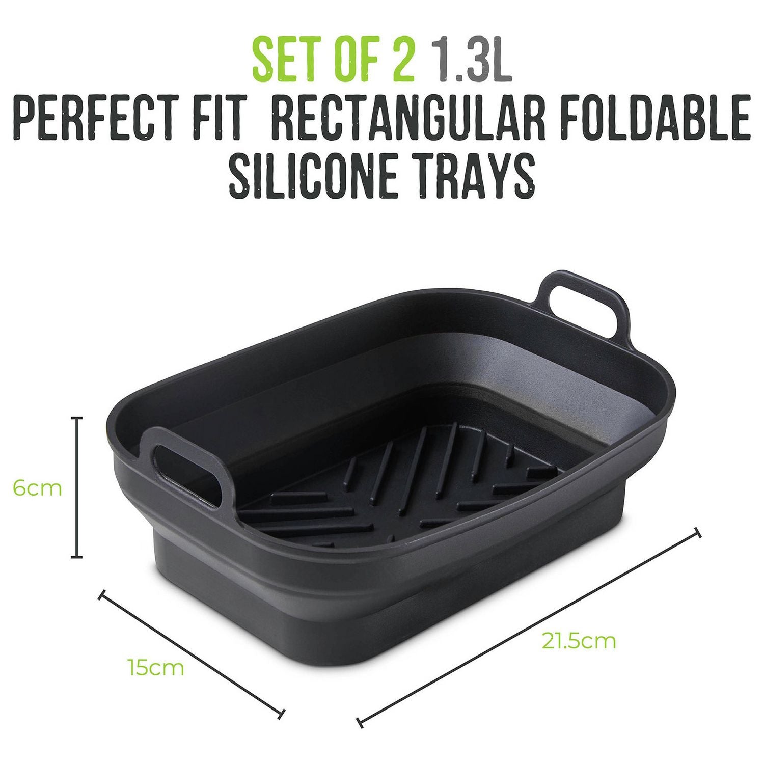 Tower silicone air fryer trays set of 2, UK version