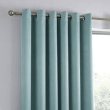 Fusion dim-out eyelet curtains duck egg 117x137cm, imported from the UK