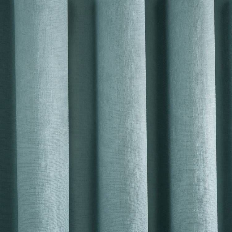Fusion dim-out eyelet curtains duck egg 117x137cm, imported from the UK