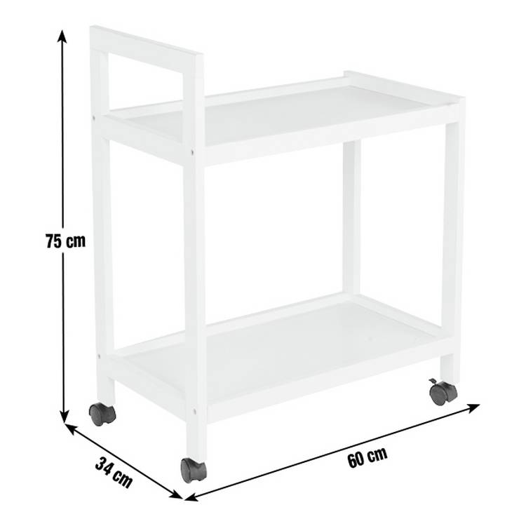 Argos Home white tea trolley, UK version