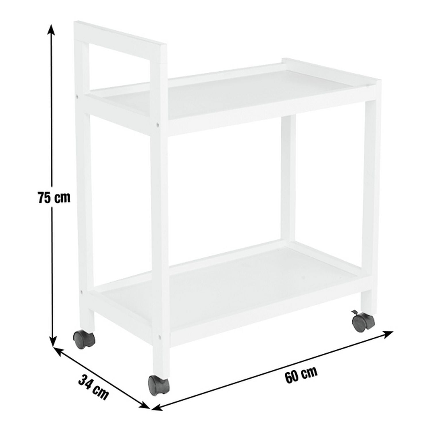 Argos Home white tea trolley, UK version