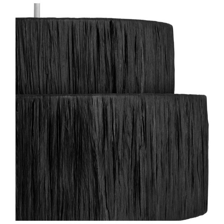 Argos Home black raffia 4 tier lampshade 40cm - British product