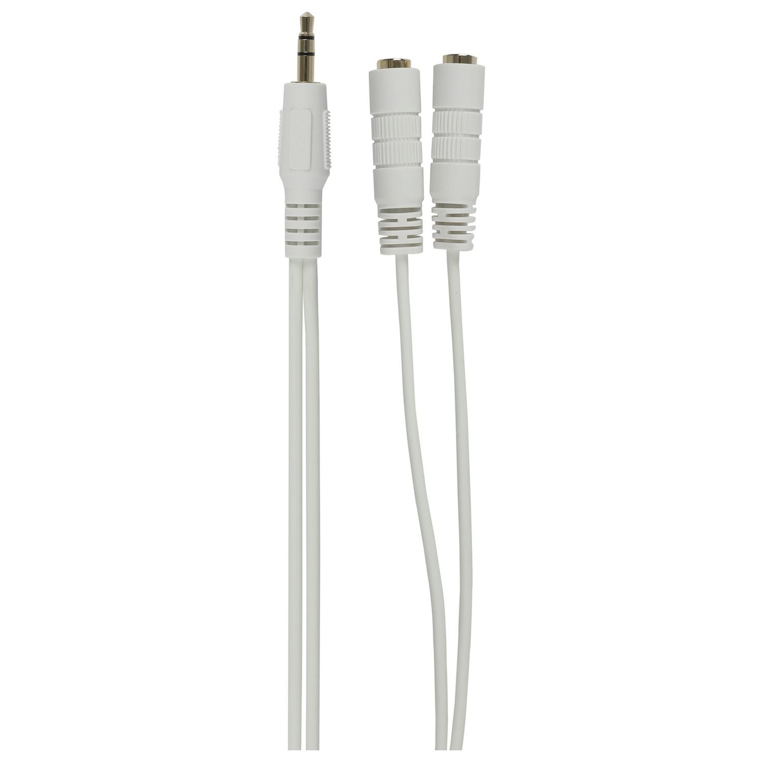 Headphone splitter white 3.5mm audio accessory - British product